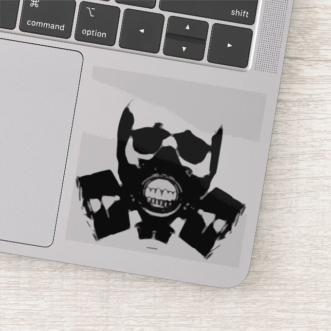 Gas Mask Silhouette (Detail)
