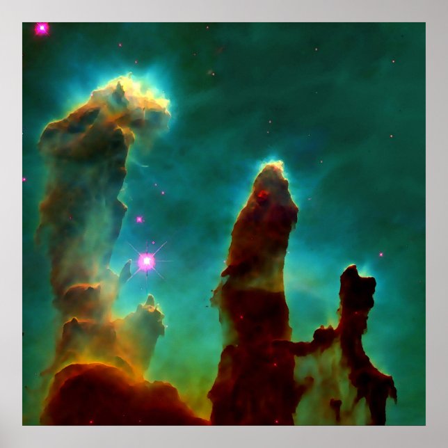 Gas Pillars in the Eagle Nebula -2007 Poster (Front)