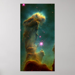 Gas Pillars in the Eagle Nebula (M16)- Pillars of Poster