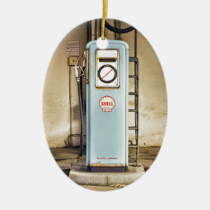 gas-pump ceramic tree decoration