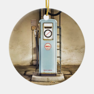 gas-pump ceramic tree decoration