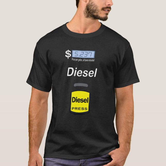 Gas Pump Diesel Costume     Halloween Costume T-Shirt (Front)