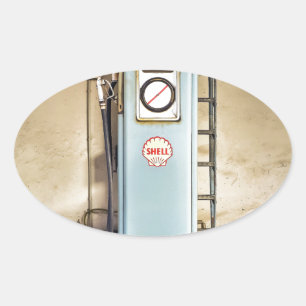 gas-pump oval sticker