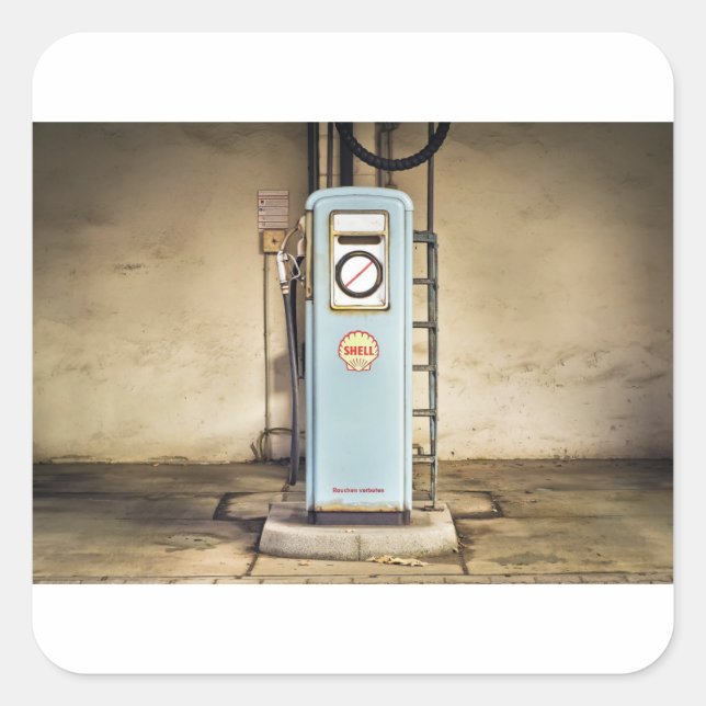 gas-pump square sticker (Front)