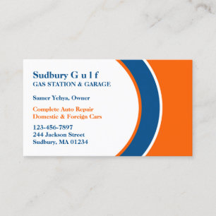 Gas Station Business Card