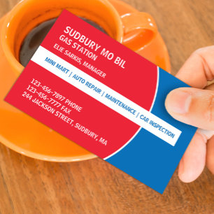Gas Station Business Card