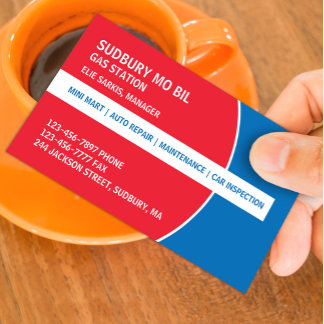 Gas Station Business Card