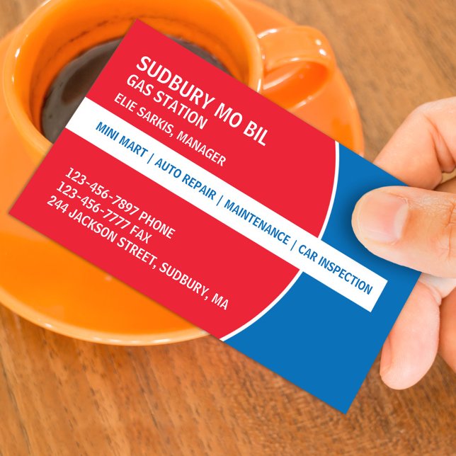 Gas Station Business Card (Creator Uploaded)