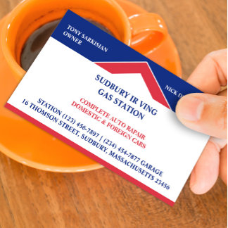 Gas Station Business Card