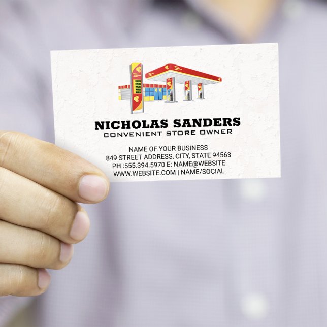 Gas Station | Convenient Store Business Card (Creator Uploaded)