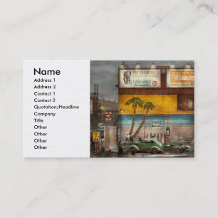 Gas Station - Dreaming of summer 1937 Business Card