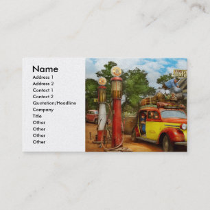 Gas Station - Fresh delivery to Pie Town 1940 Business Card