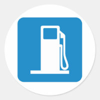Gas Station Highway Sign