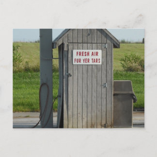 Gas Station Humour Postcard