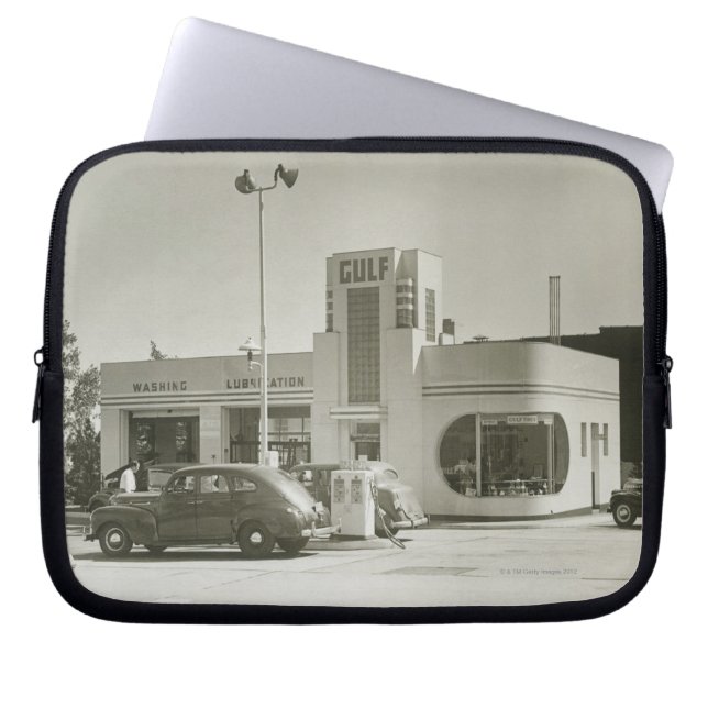 Gas Station Laptop Sleeve (Front)