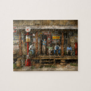 Gas Station - Sunday afternoon - 1939 Jigsaw Puzzle