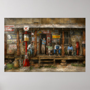 Gas Station - Sunday afternoon - 1939 Poster