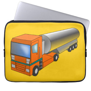 Gas Tanker Truck Heavy Transporter for Kids Laptop Sleeve