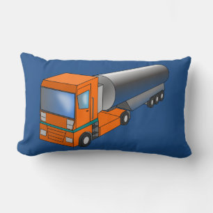 Gas Tanker Truck Heavy Transporter for Kids Lumbar Cushion