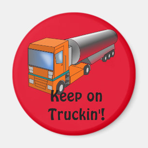 Gas Tanker Truck Heavy Transporter for Kids Magnet