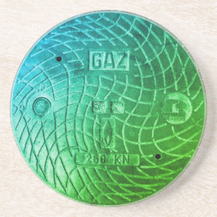 Gas Valve Box Lid, Cast Iron, Paris Coaster