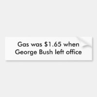 Gas was $1.65 when George Bush left office