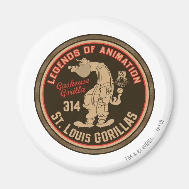 Gashouse Gorillas Logo Feat. Pitcher Magnet (Front)