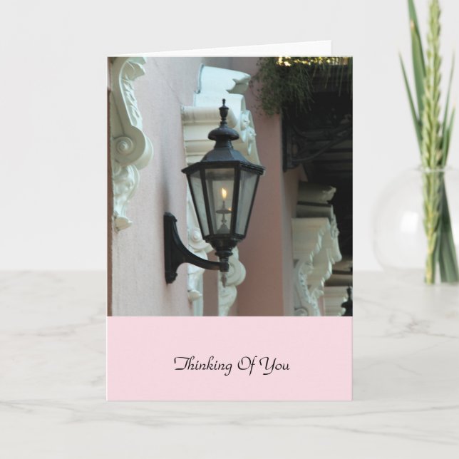 Gaslight, Antique, Vintage, Black, Photography Card (Front)