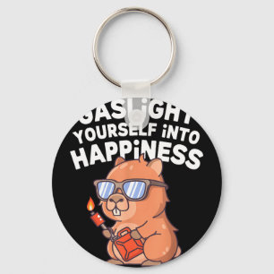Gaslight into happiness mental spiral styleGasligh Key Ring