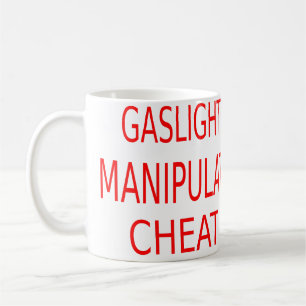Gaslight Manipulate Cheat Football Jersey Coffee Mug