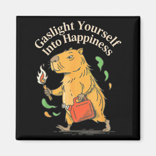 Gaslight yourself into happiness funny mental tric magnet