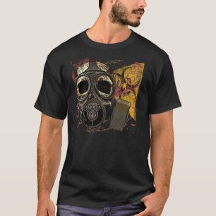 Gasmask Skull Biohazard T-Shirt