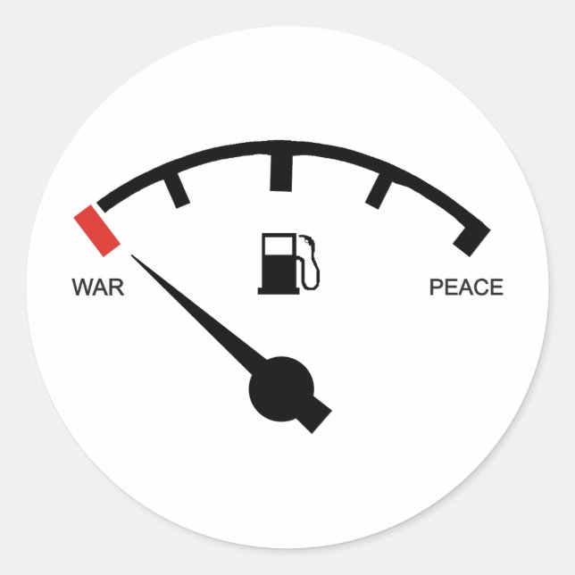 Gasoline Classic Round Sticker (Front)