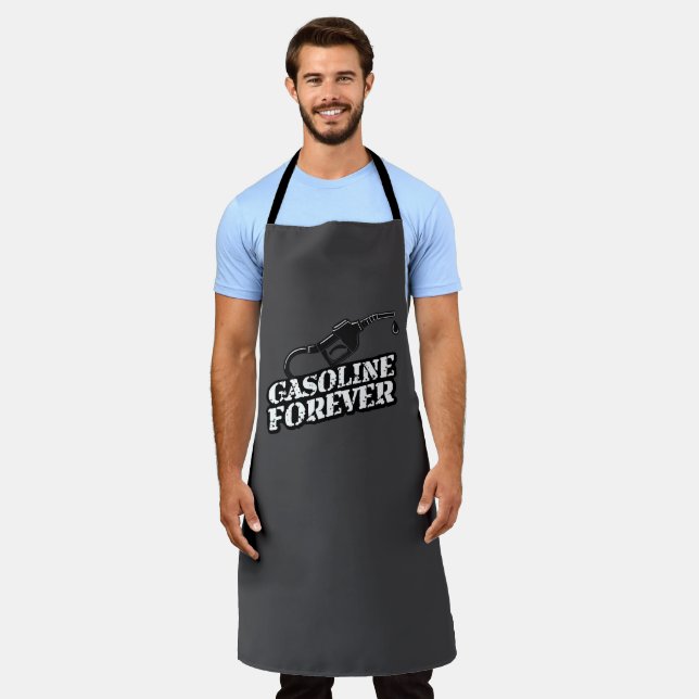 Gasoline Forever – Mechanic & Car Enthusiast Apron (Worn)