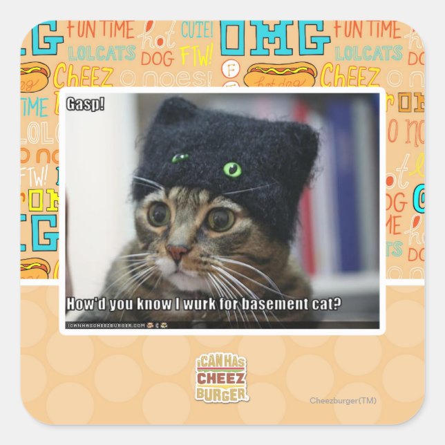 Gasp! Square Sticker (Front)