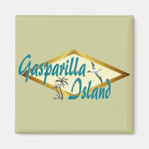 Gasparilla Island Florida beach design Magnet