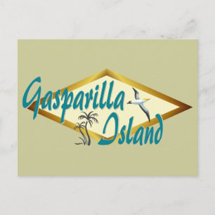 Gasparilla Island Florida beach design Postcard