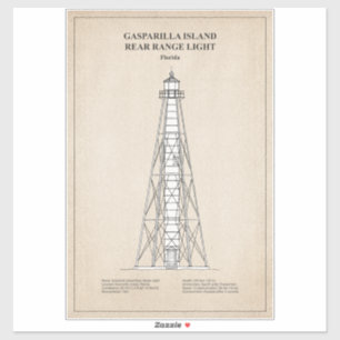 Gasparilla Island Rear Range Light - Florida - SBD