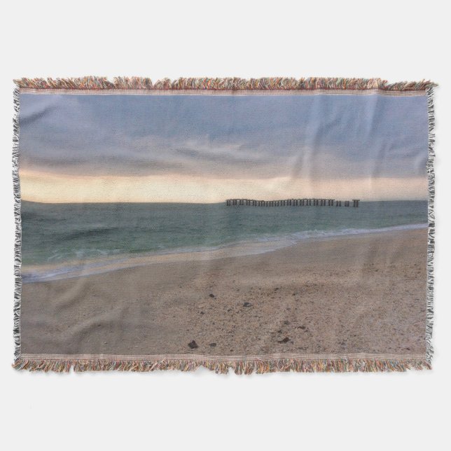 Gasparilla Island Sunset Throw Blanket (Front)