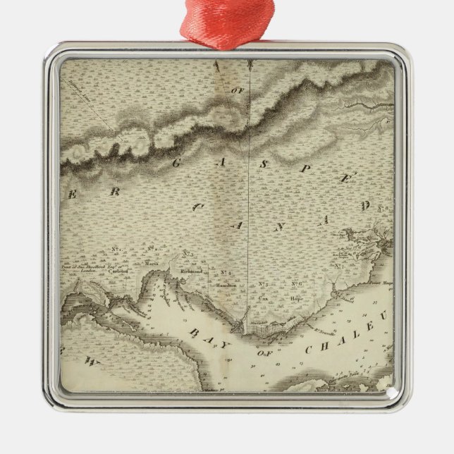 Gaspe Peninsula Metal Tree Decoration (Front)