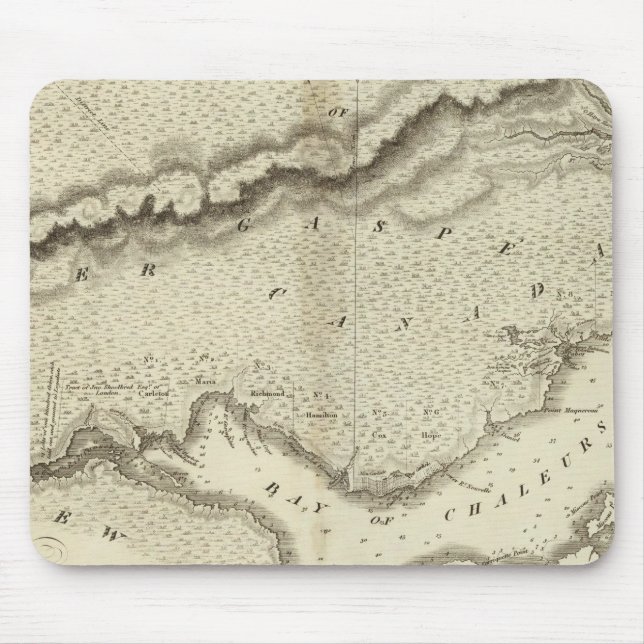 Gaspe Peninsula Mouse Mat (Front)