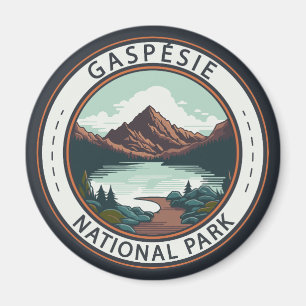 Gaspésie National Park Canada Badge Magnet
