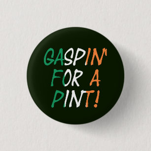 Gaspin for a pint pbcn 3 cm round badge