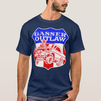 Gasser Outlaw Class Vintage Drag Racing Race Car  T-Shirt