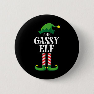 Gassy Elf Matching Family Group Christmas Party 6 Cm Round Badge