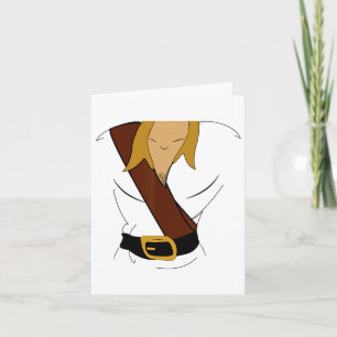 Gaston Halloween Costume Fun Card