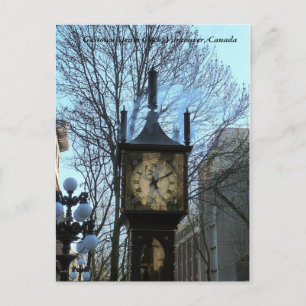 Gastown Steam Clock, Vancouver, Canada Postcard