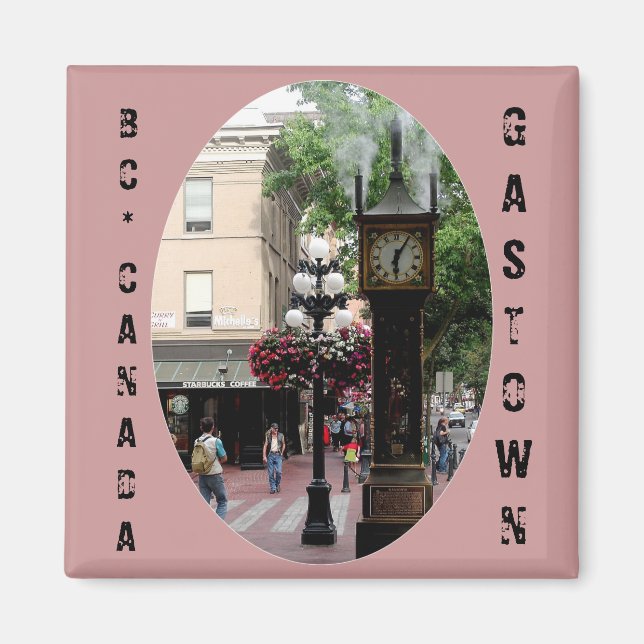 Gastown, Vancouver BC, Canada Souvenir Magnet (Front)