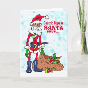 Gastric Bypass Santa Holiday Card