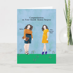 Gastric Bypass Surgery Before & After Dieting Gals Card